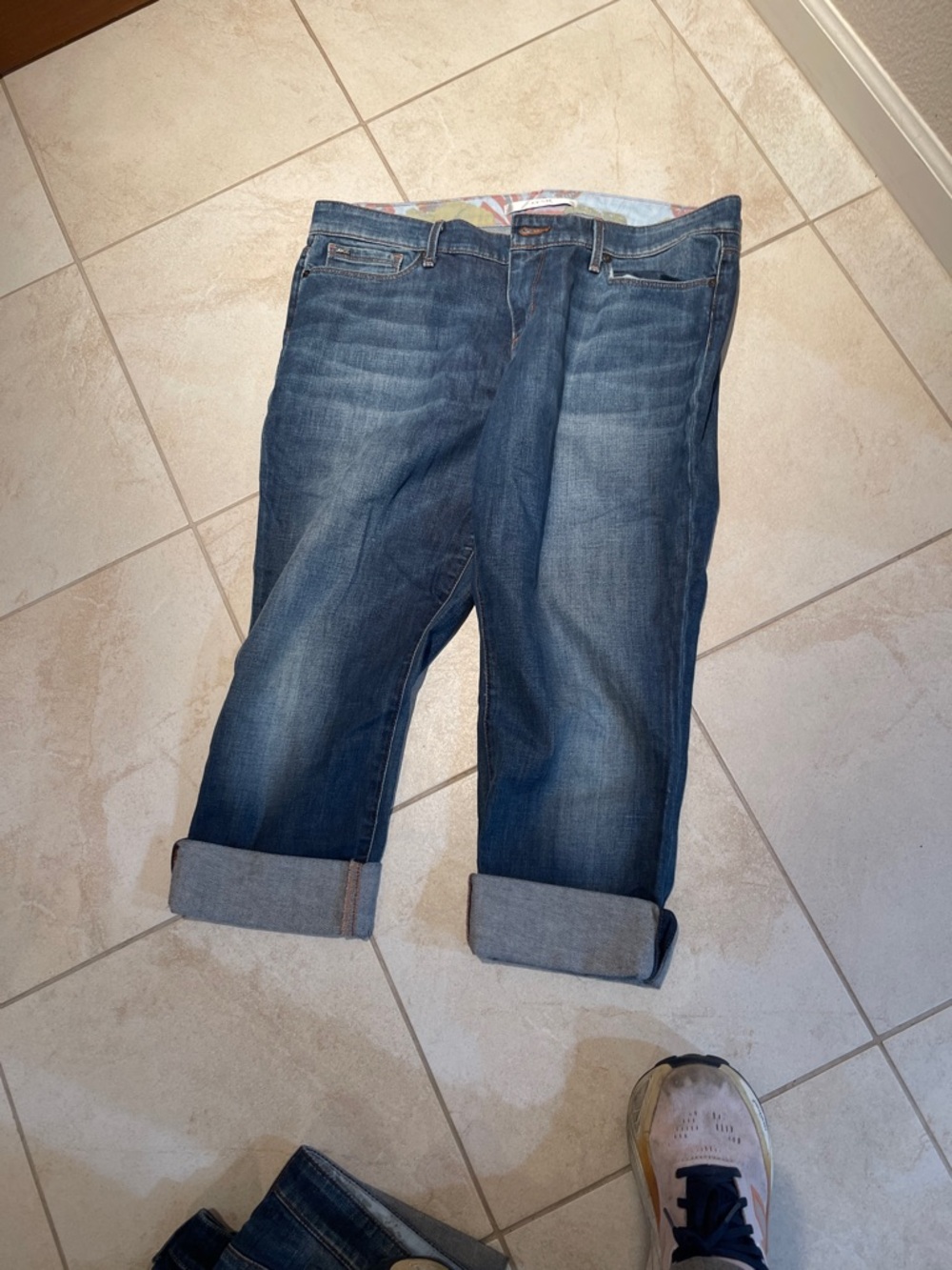Joe's Jeans woman Dark Blue Cropped Denim